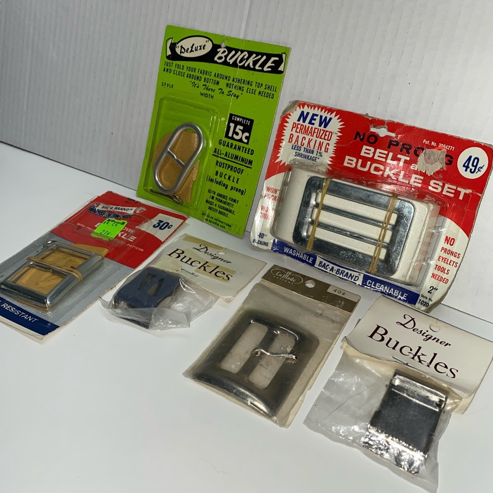 *9A Deluxe Buckle & belt Collection silver variety sizes & shapes for crafts - Picture 6 of 6